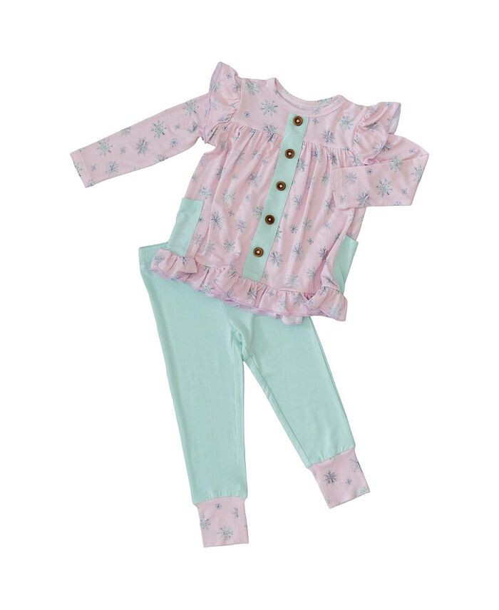 Laree + Co Laree + Co Комплект для девочек Wynter Bamboo с баской и леггинсами с длинными рукавами — для малышей, розовый
Laree + Co Laree + Co Комплект для девочек Wynter Bamboo с баской и леггинсами с длинными рукавами — для малышей, розовый