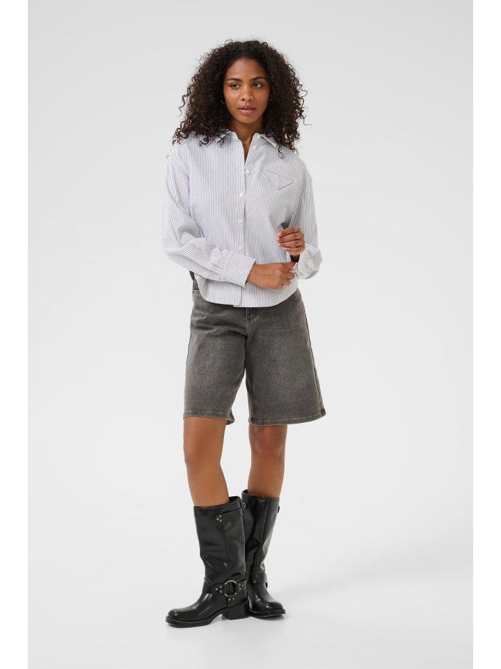 Рубашка с длинным рукавом KAosita свободного кроя в черно-белую полоску оксфорд Kaffe
Рубашка с длинным рукавом KAosita свободного кроя в черно-белую полоску оксфорд Kaffe