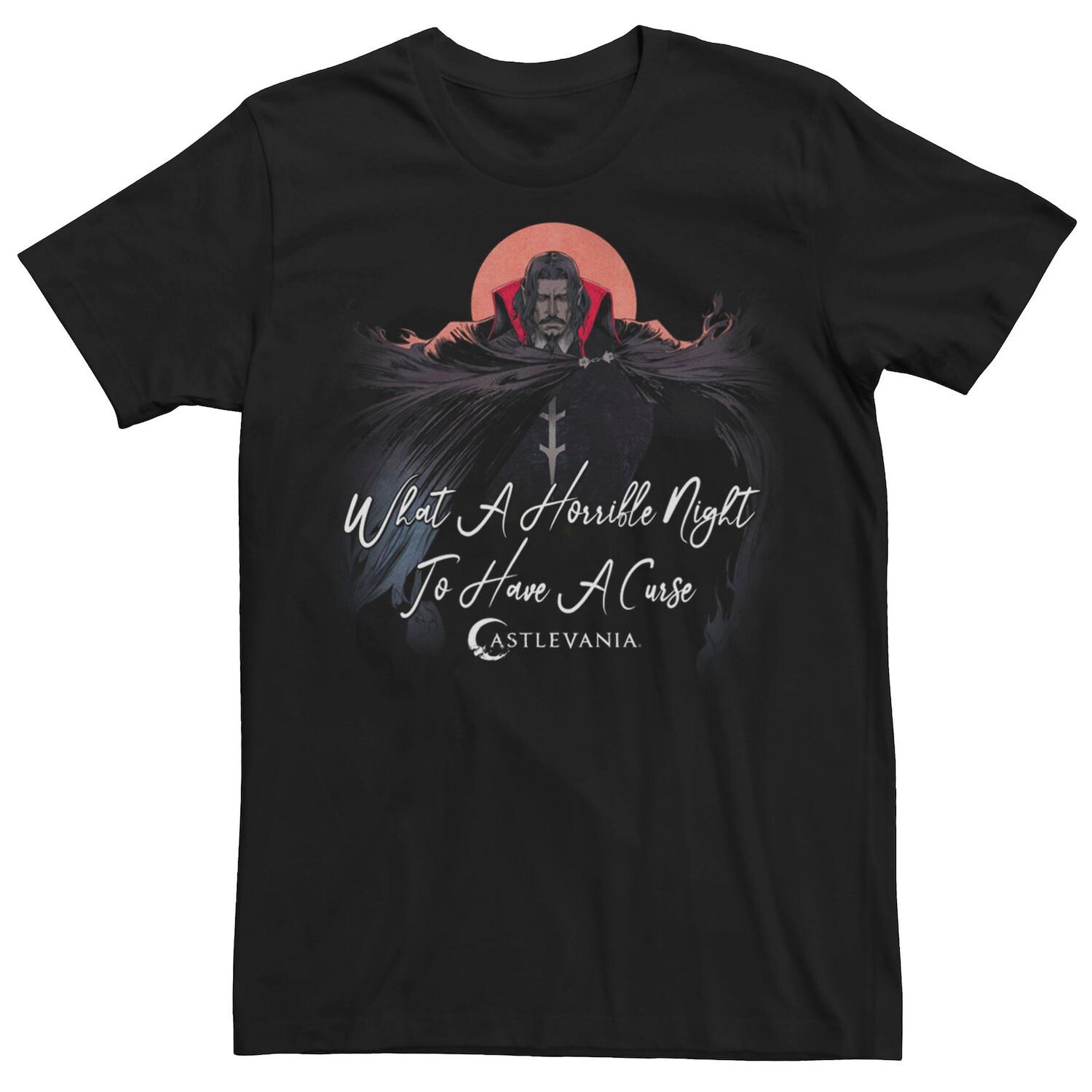 Мужская футболка Netflix Castlevania Dracula A Horrary Night To Have A Curse Tee Licensed Character
Мужская футболка Netflix Castlevania Dracula A Horrary Night To Have A Curse Tee Licensed Character
