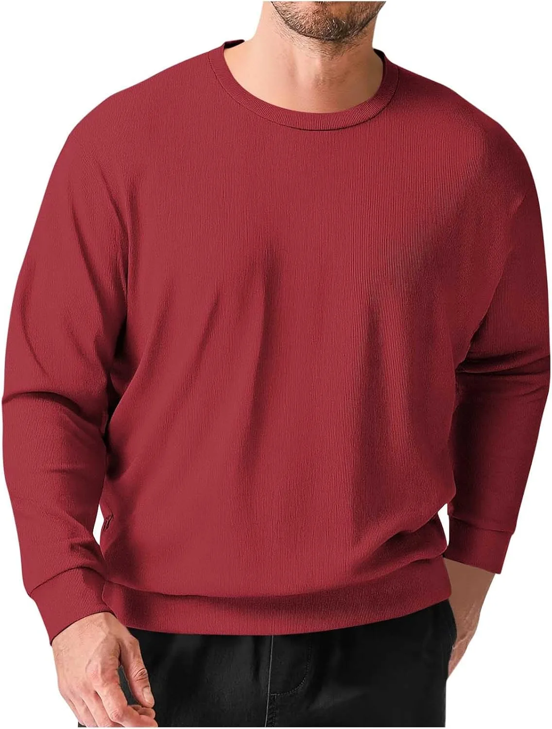 Мужская футболка Big and Tall с длинным рукавом и круглым вырезом
Мужская футболка Big and Tall с длинным рукавом и круглым вырезом