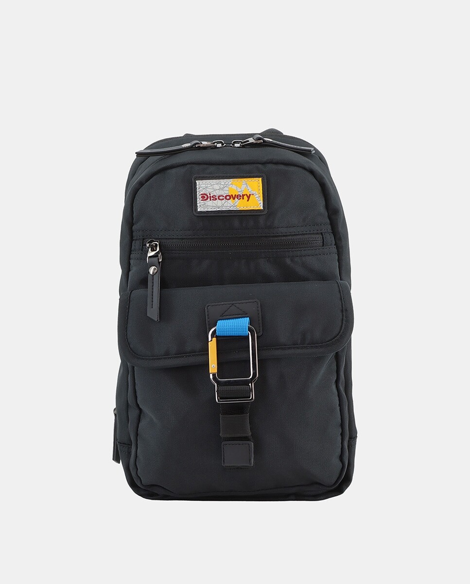 Средний черный рюкзак из переработанного полиэстера Discovery, черный
Средний черный рюкзак из переработанного полиэстера Discovery, черный