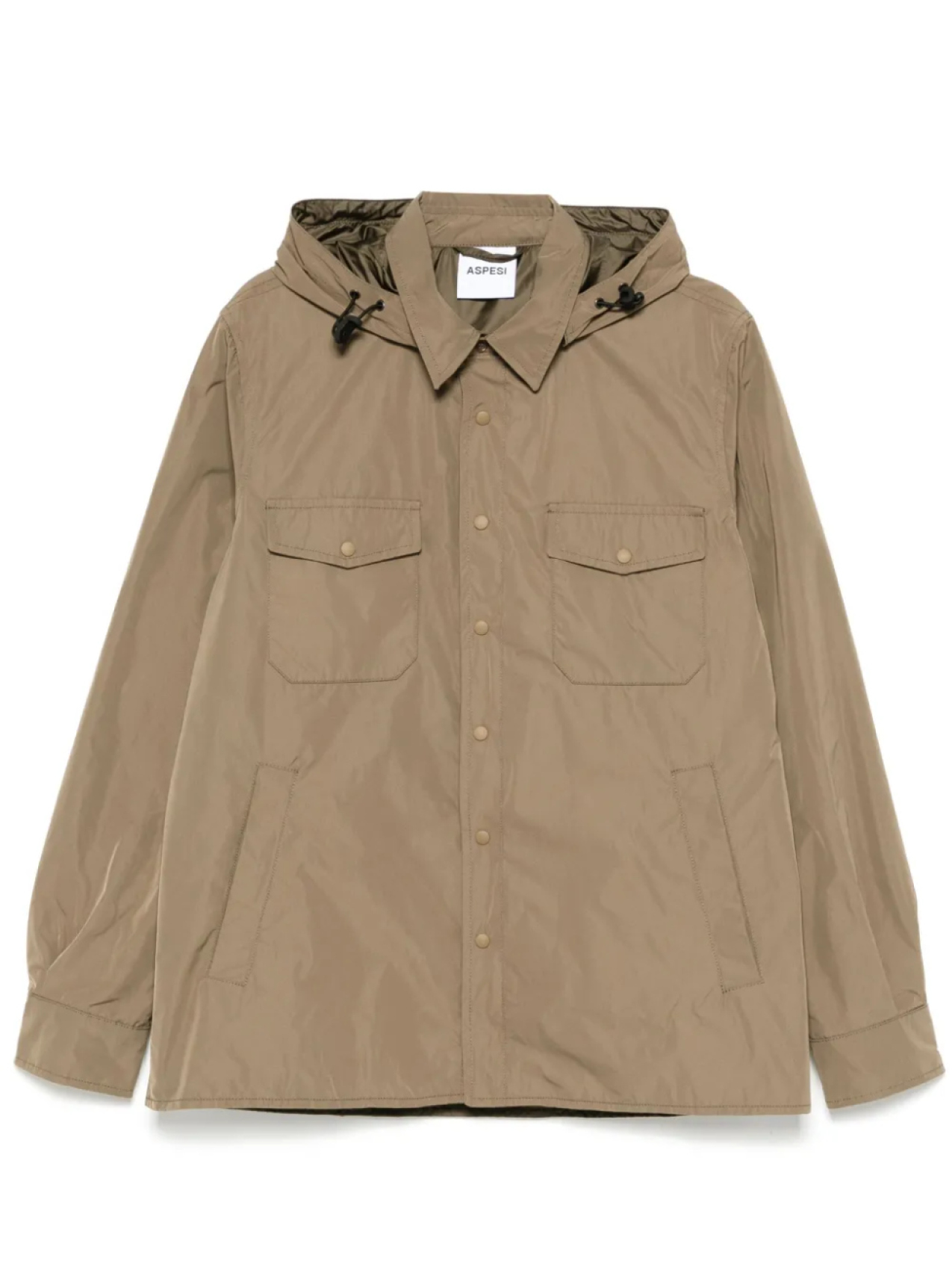 Куртка-рубашка ASPESI со съемным капюшоном, коричневый
Куртка-рубашка ASPESI со съемным капюшоном, коричневый