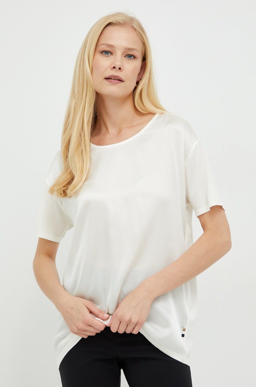 Футболка BOSS с добавлением шелка, бежевый
Футболка BOSS с добавлением шелка, бежевый