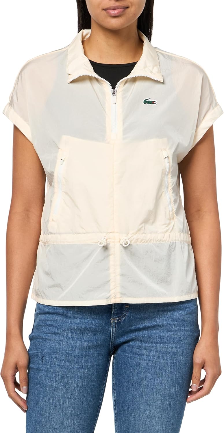 Женская куртка для гольфа Lacoste с защитой от ультрафиолета и водоотталкивающим покрытием, White
Женская куртка для гольфа Lacoste с защитой от ультрафиолета и водоотталкивающим покрытием, White