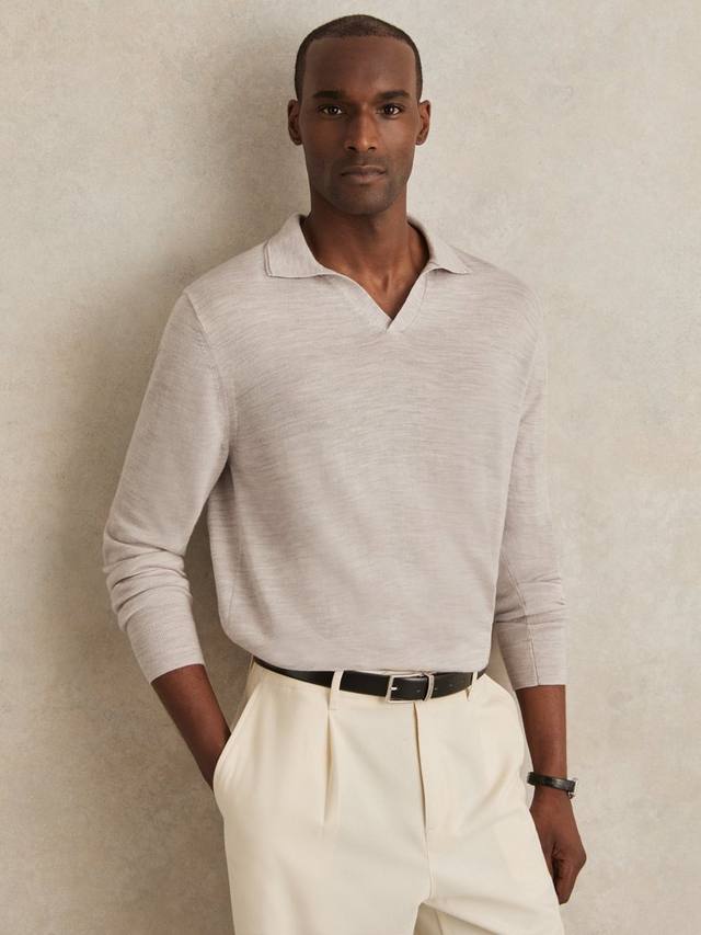 Поло с длинными рукавами Milburn без пуговиц Reiss, Wicker Brown Melange
Поло с длинными рукавами Milburn без пуговиц Reiss, Wicker Brown Melange