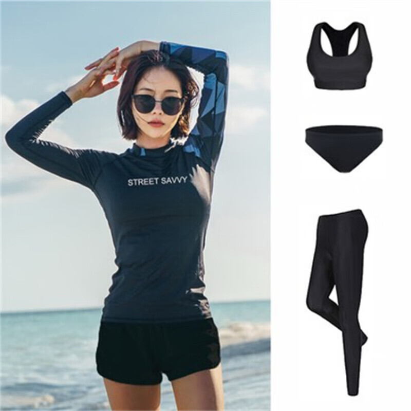 SBART SAILBEE гидрокостюм сплит, быстросохнущий купальник с длинными рукавами, костюм медузы, черный женский комплект из пяти предметов с принтом, S-XL
SBART SAILBEE гидрокостюм сплит, быстросохнущий купальник с длинными рукавами, костюм медузы, черный женский комплект из пяти предметов с принтом, S-XL