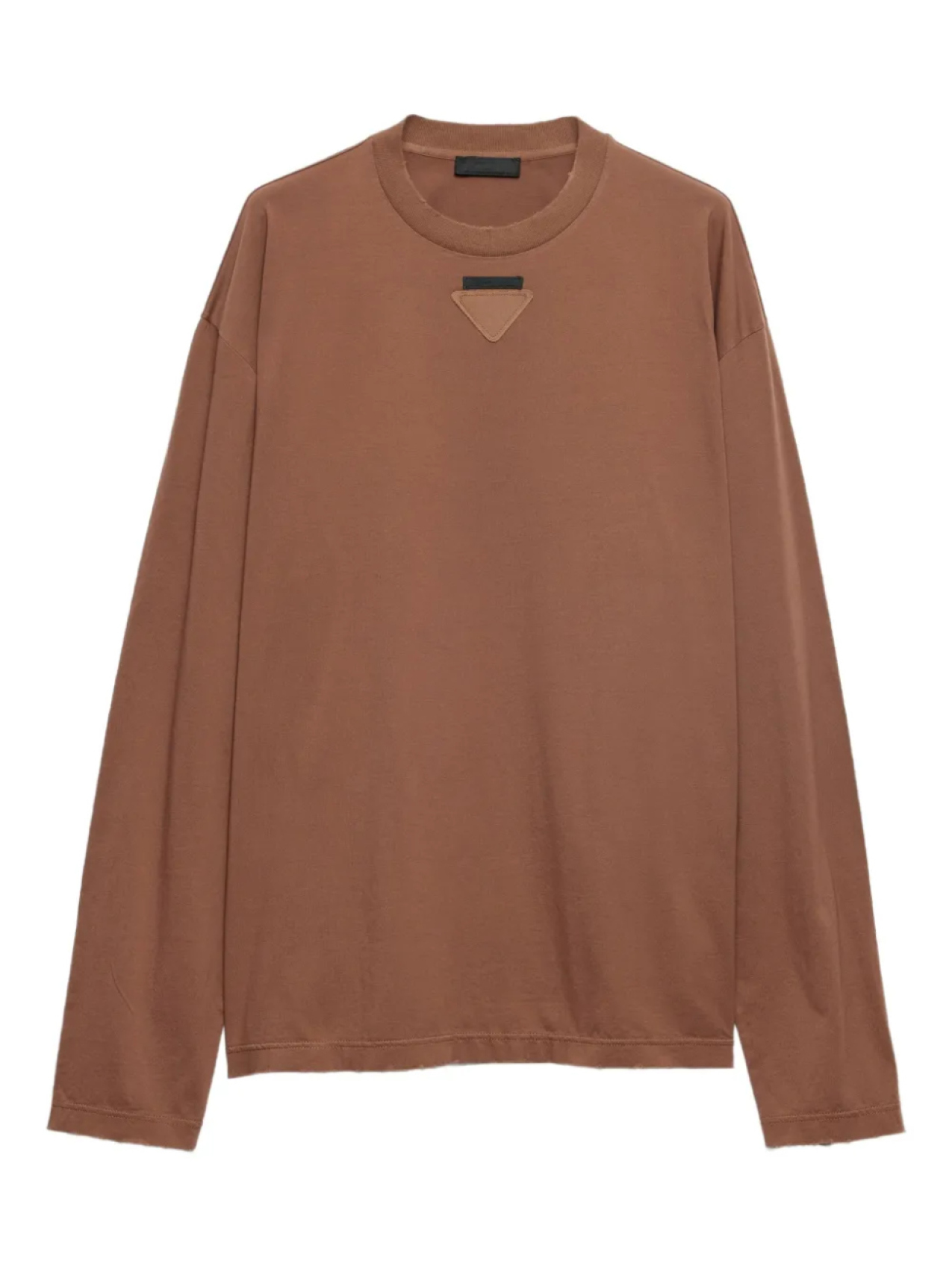 Prada футболка с круглым вырезом, коричневый
Prada футболка с круглым вырезом, коричневый