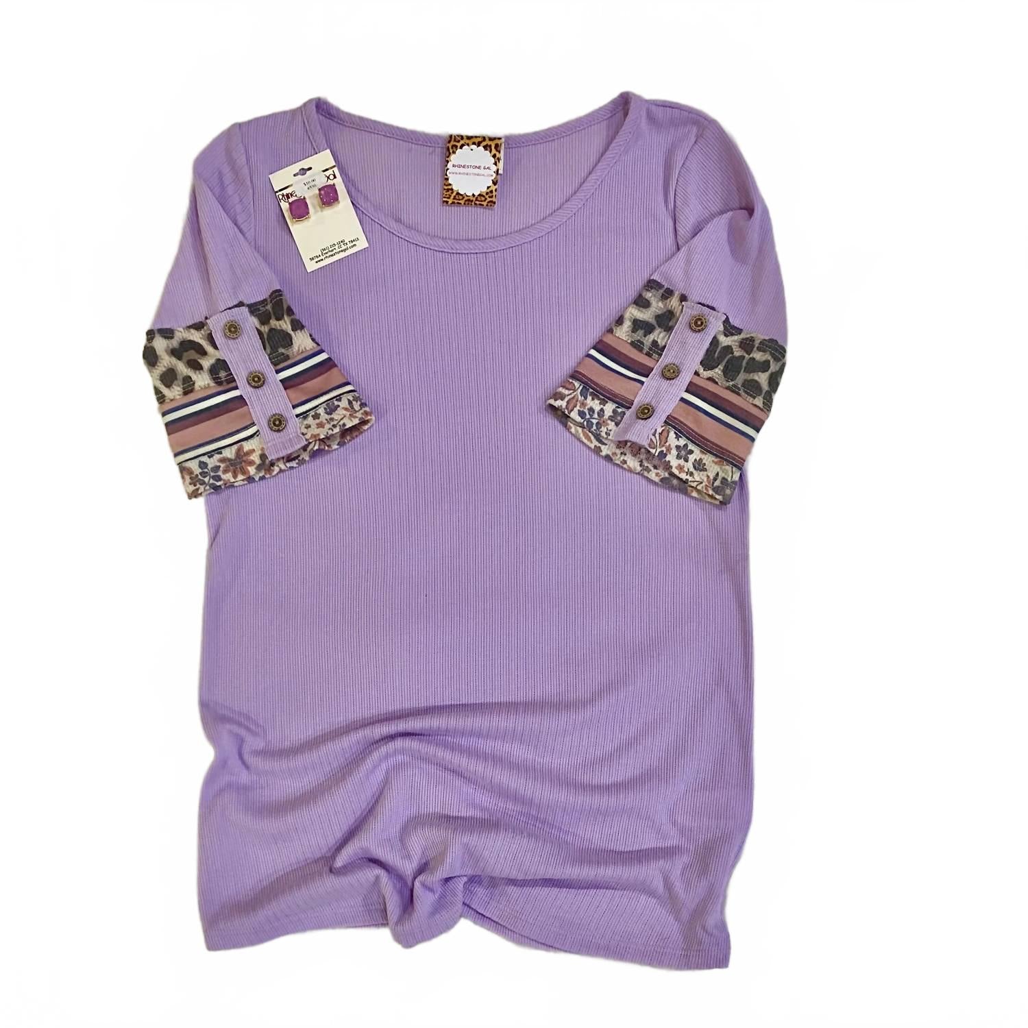 Женский ребристый топ плюс размера с контрастными рукавами в лавандовом цвете Lovely Melody
Женский ребристый топ плюс размера с контрастными рукавами в лавандовом цвете Lovely Melody