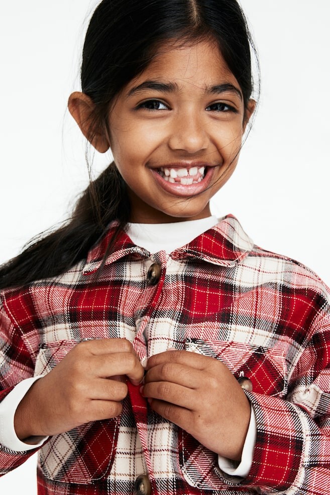 Короткая фланелевая куртка H&M, красный
Короткая фланелевая куртка H&M, красный