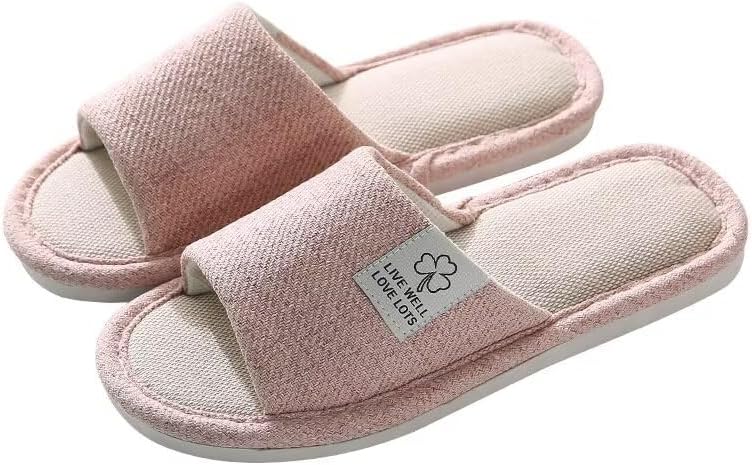 Женские и мужские дышащие тапочки для ванной Zonkacen из хлопка и льна для домашней носки, розовый
Женские и мужские дышащие тапочки для ванной Zonkacen из хлопка и льна для домашней носки, розовый