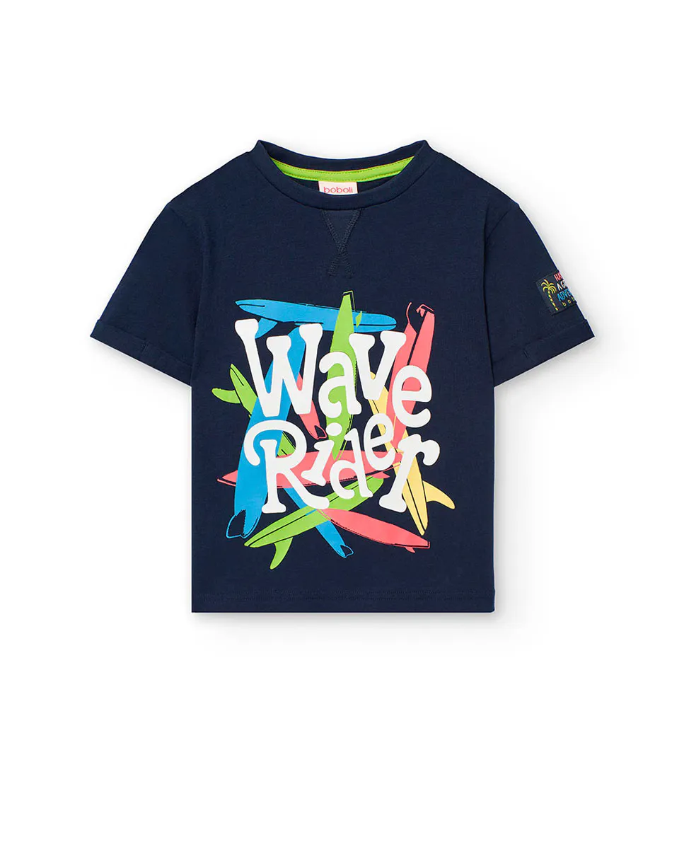 Футболка для мальчиков с короткими рукавами и круглым вырезом Boboli, темно-синий
Футболка для мальчиков с короткими рукавами и круглым вырезом Boboli, темно-синий