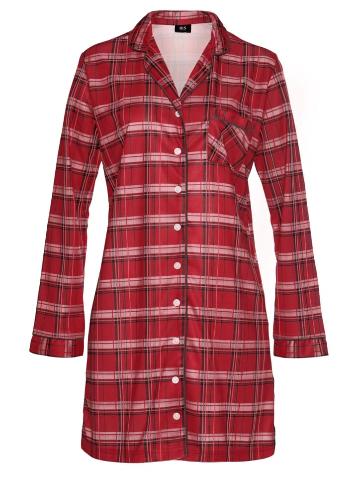 Ночная рубашка в красную клетку H.I.S
Ночная рубашка в красную клетку H.I.S