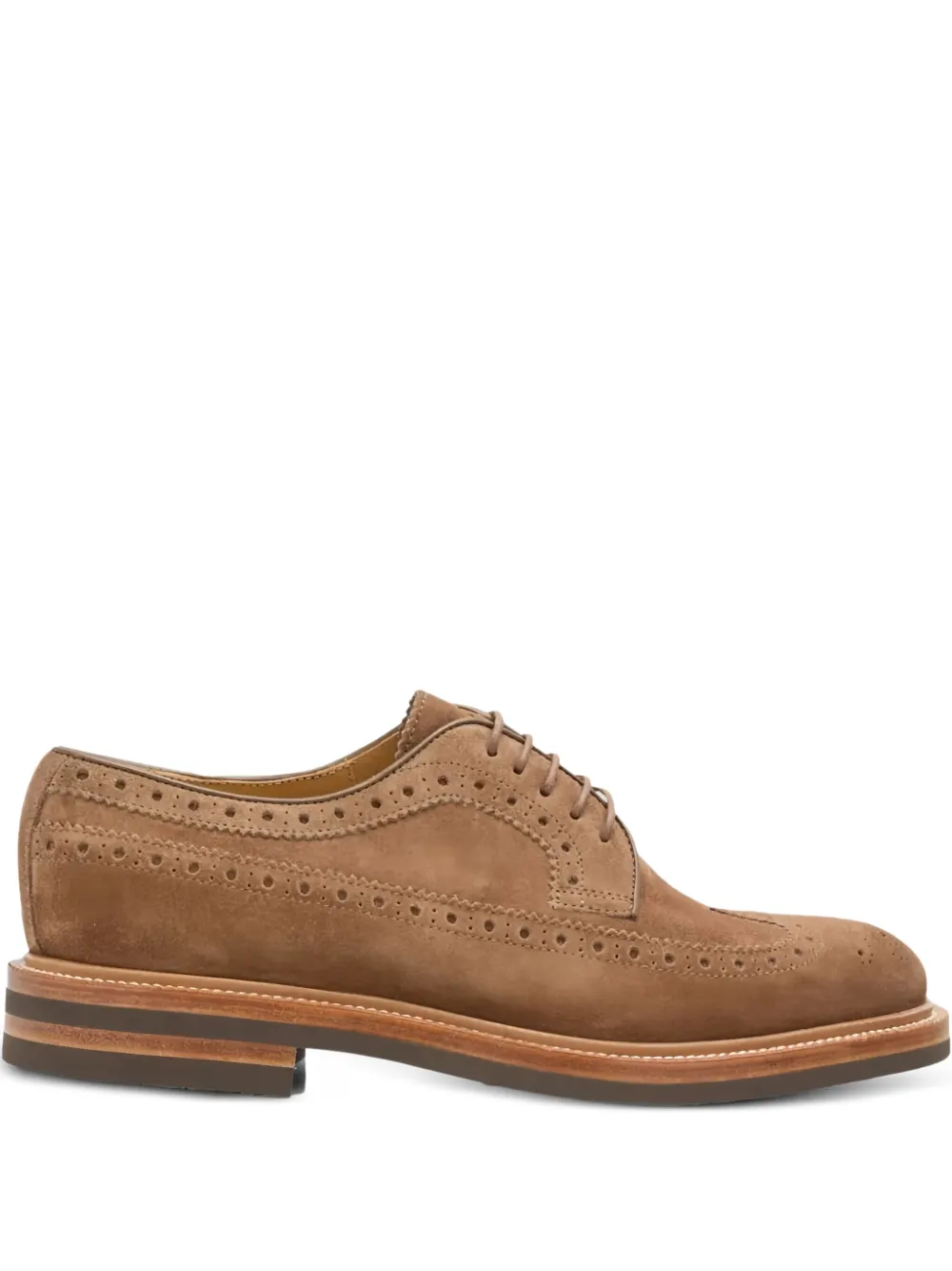 Туфли с брогированием Brunello Cucinelli, коричневый 
Туфли с брогированием Brunello Cucinelli, коричневый
