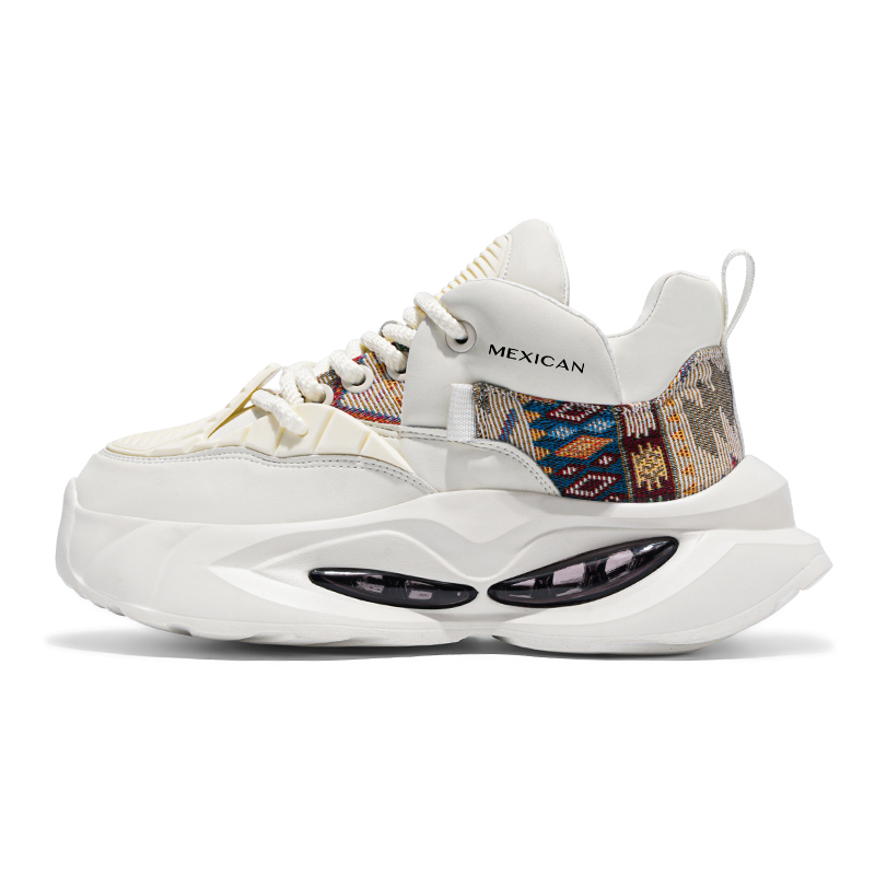 Низкие массивные кроссовки мужские MEXICAN, White
Низкие массивные кроссовки мужские MEXICAN, White