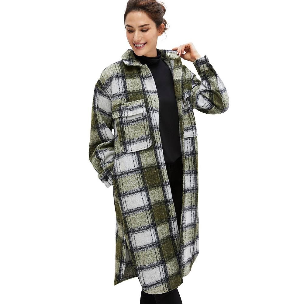 Женская длинная куртка-рубашка Ellos из смесовой шерсти больших размеров, цвет Deep Olive Plaid
Женская длинная куртка-рубашка Ellos из смесовой шерсти больших размеров, цвет Deep Olive Plaid