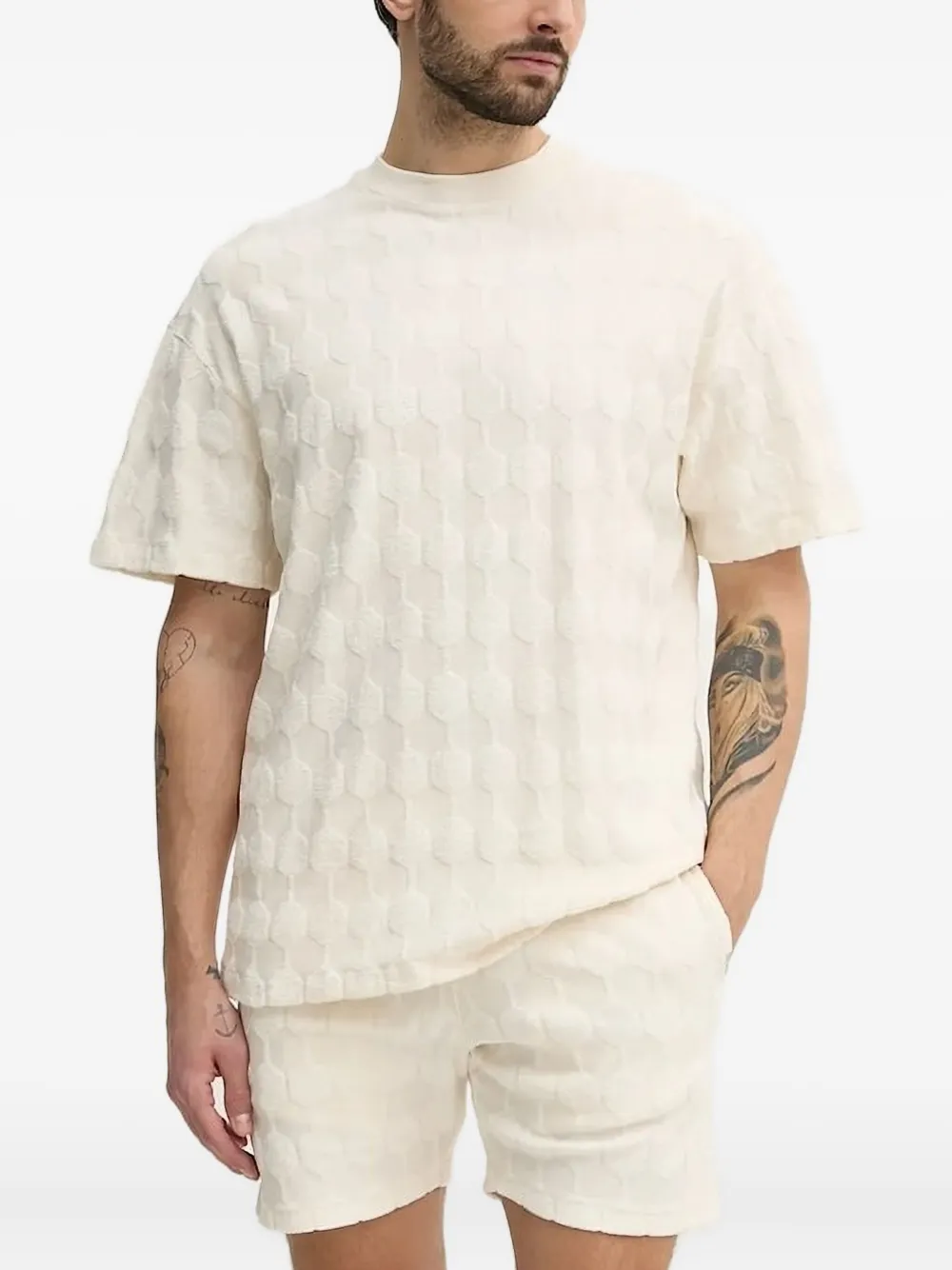 Футболка с сотовой текстурой BALR., белый
Футболка с сотовой текстурой BALR., белый