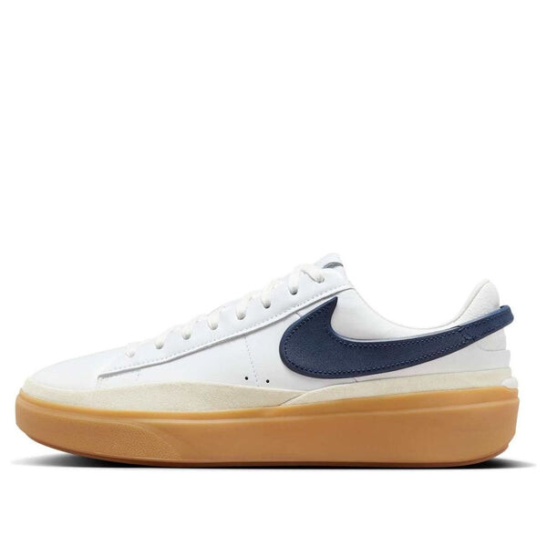 Кроссовки blazer phantom low 'white navy gum' Nike, белый 
Кроссовки blazer phantom low 'white navy gum' Nike, белый