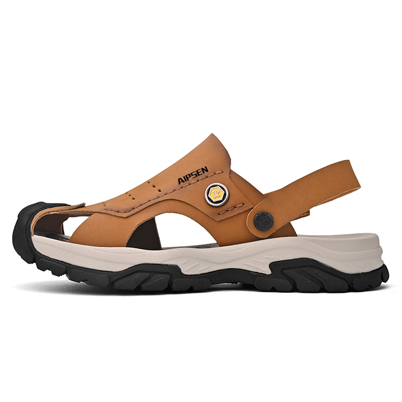 AIPSEN Пляжные сандалии мужские желто-коричневые
AIPSEN Пляжные сандалии мужские желто-коричневые