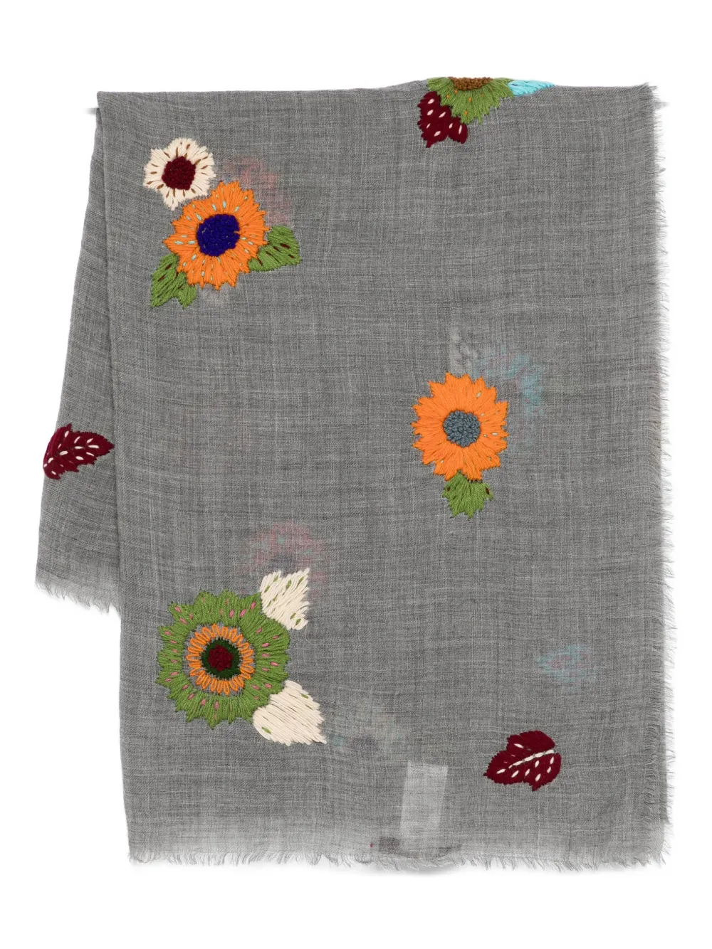 Шарф с цветочной вышивкой Sgombero Cantine, серый
Шарф с цветочной вышивкой Sgombero Cantine, серый