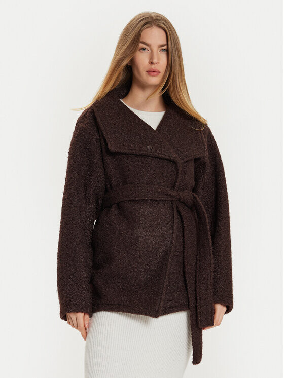 Зимнее пальто оверсайз Gina Tricot, коричневый
Зимнее пальто оверсайз Gina Tricot, коричневый