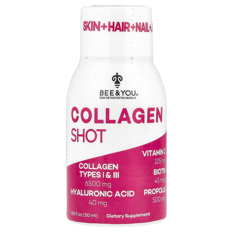 Bee&You, Collagen Shot, 50 мл (1,69 жидк. Унции)
Bee&You, Collagen Shot, 50 мл (1,69 жидк. Унции)