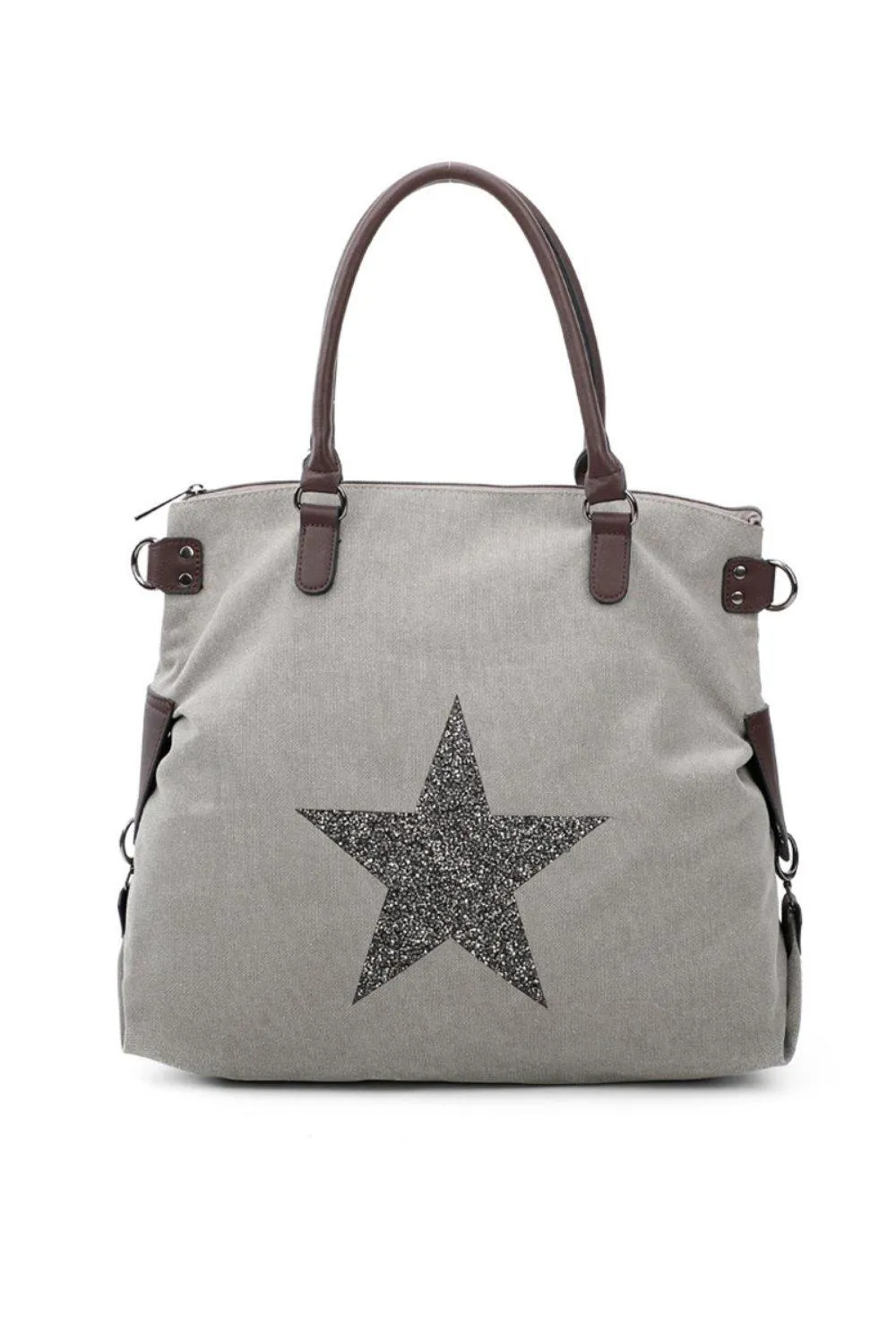 Большая холщовая сумка-тоут со звездами Fontanella Fashion, серый
Большая холщовая сумка-тоут со звездами Fontanella Fashion, серый