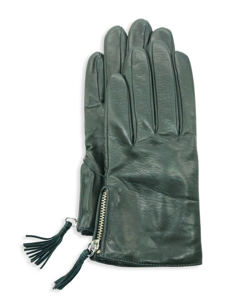 Кожаные перчатки с кисточками Portolano, зеленый
Кожаные перчатки с кисточками Portolano, зеленый