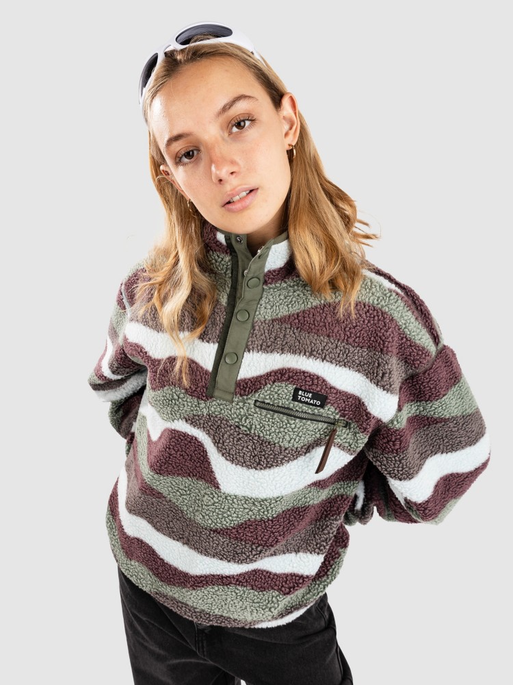Флисовый пуловер Blue Tomato Wavy Polar Teddy Half-Zip Fleece Pullover, moss waves
Флисовый пуловер Blue Tomato Wavy Polar Teddy Half-Zip Fleece Pullover, moss waves