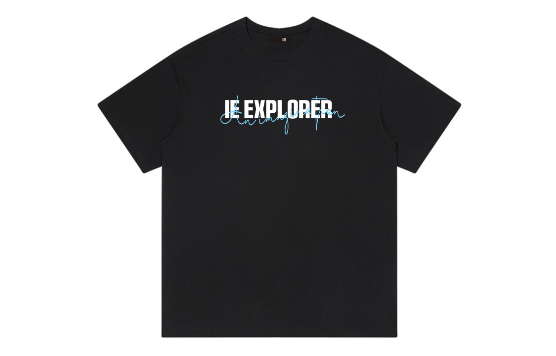 Футболка унисекс Ie, черный 
Футболка унисекс Ie, черный