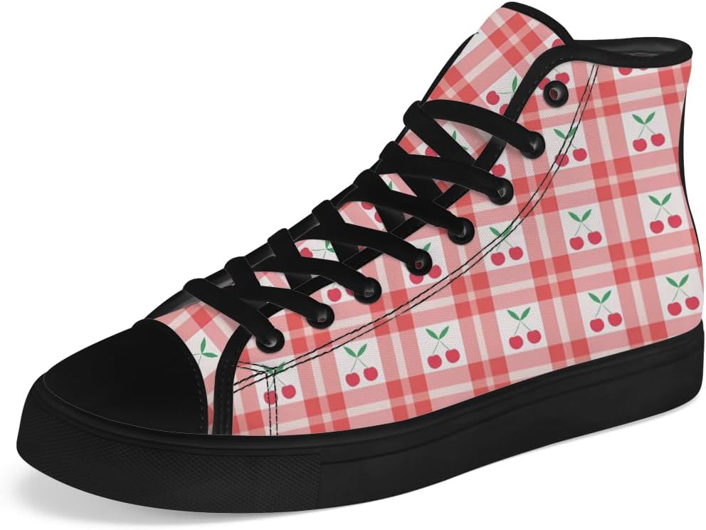 Мужские и женские высокие кеды на шнуровке с рисунком вишни, повседневная обувь на высокой подошве Chebing, белый/красный
Мужские и женские высокие кеды на шнуровке с рисунком вишни, повседневная обувь на высокой подошве Chebing, белый/красный