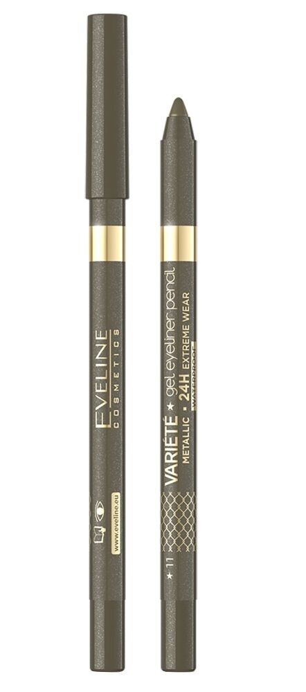 Подводка для глаз Eveline Variete Metallic, 11 Khaki
Подводка для глаз Eveline Variete Metallic, 11 Khaki