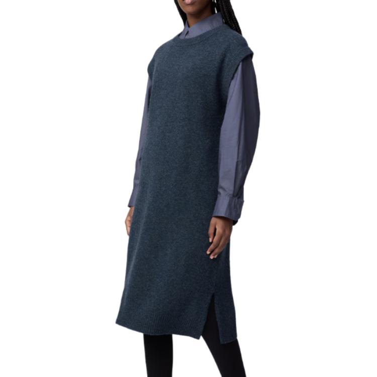 U Collection FW25 Женское платье без рукавов UNIQLO, синий
U Collection FW25 Женское платье без рукавов UNIQLO, синий
