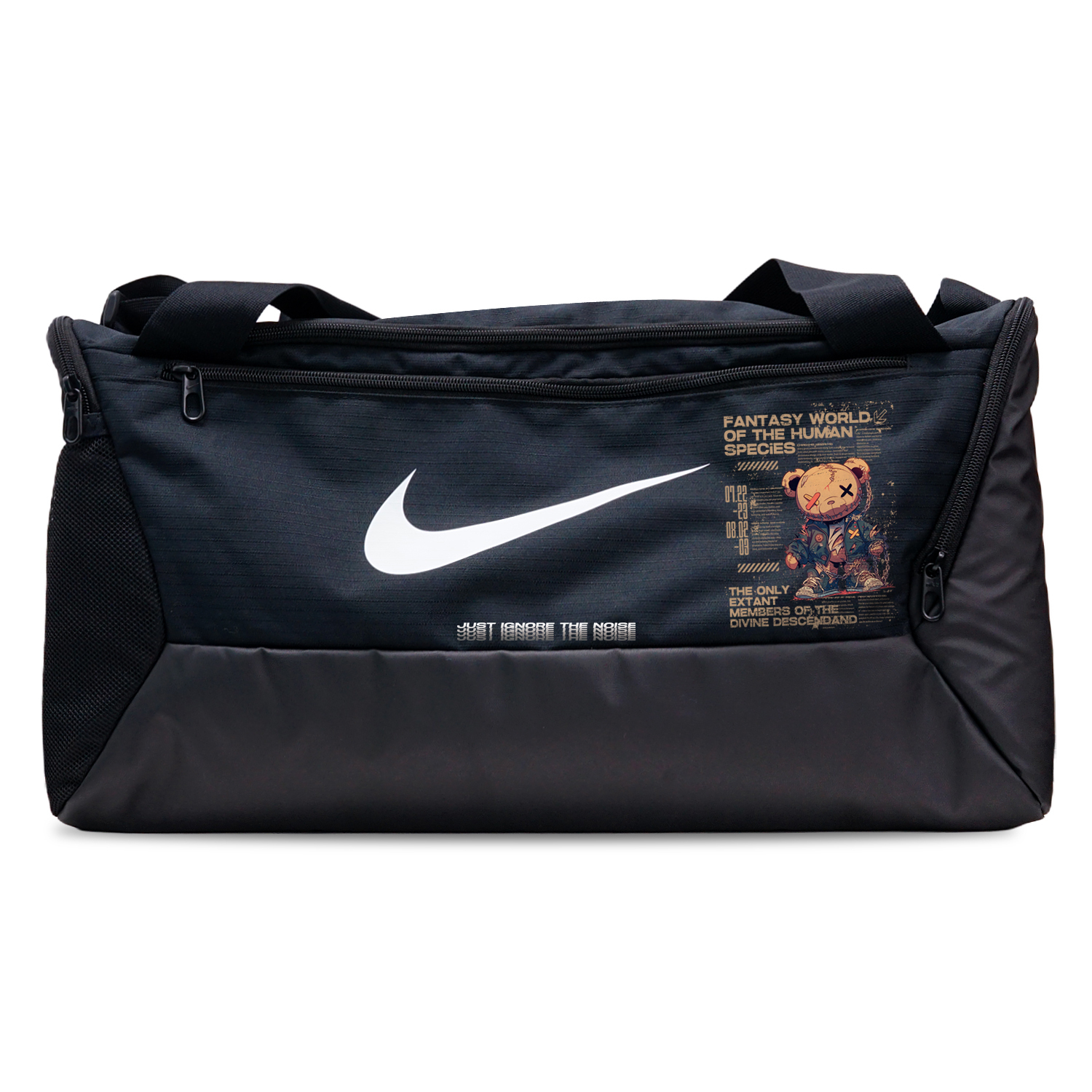 Nike Тканевая баскетбольная сумка, Distressed Dirty Bear
Nike Тканевая баскетбольная сумка, Distressed Dirty Bear