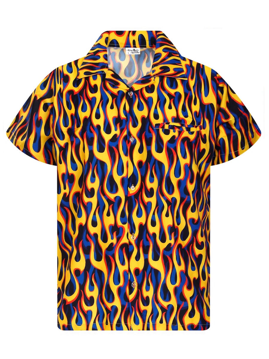 Рубашка King Kameha Flames Allover, темно-желтый
Рубашка King Kameha Flames Allover, темно-желтый