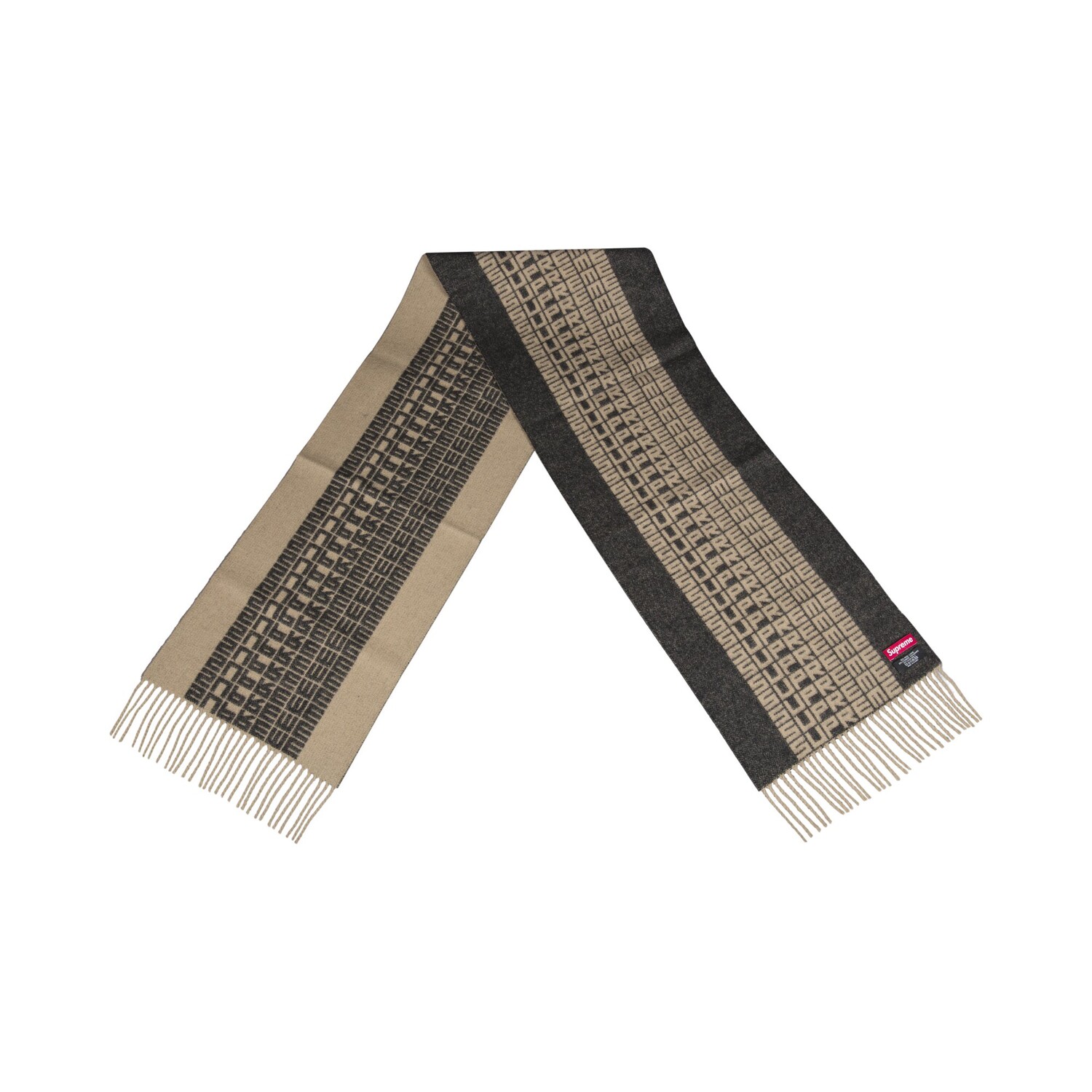 Шарф с повторяющимся логотипом Supreme, цвет Тан
Шарф с повторяющимся логотипом Supreme, цвет Тан