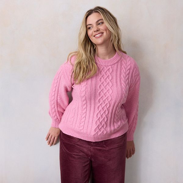 Свитер с косой Plus size Lc Lauren Conrad, Pink Hammock
Свитер с косой Plus size Lc Lauren Conrad, Pink Hammock