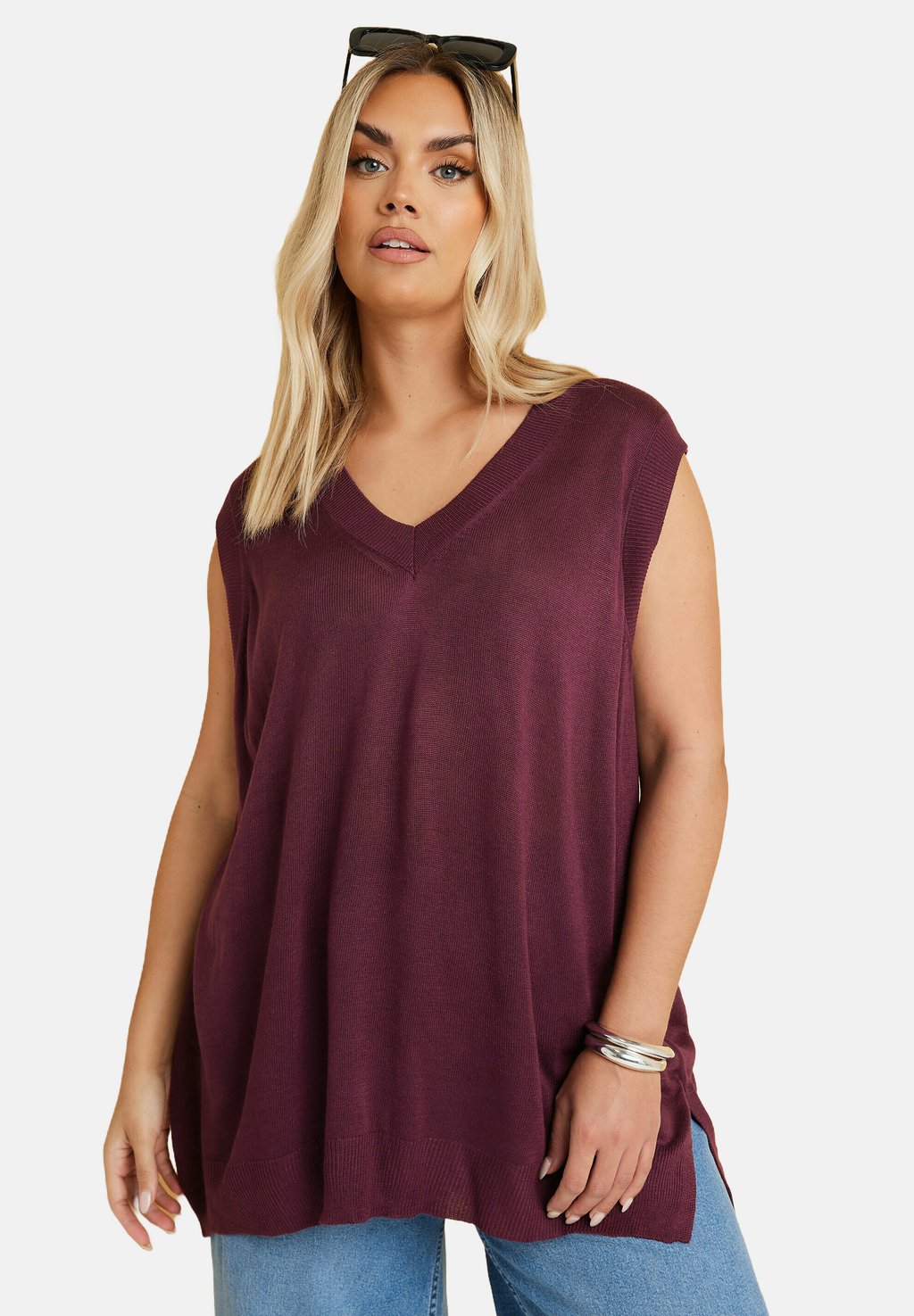 Топ без рукавов Yours Clothing, темно-красный
Топ без рукавов Yours Clothing, темно-красный