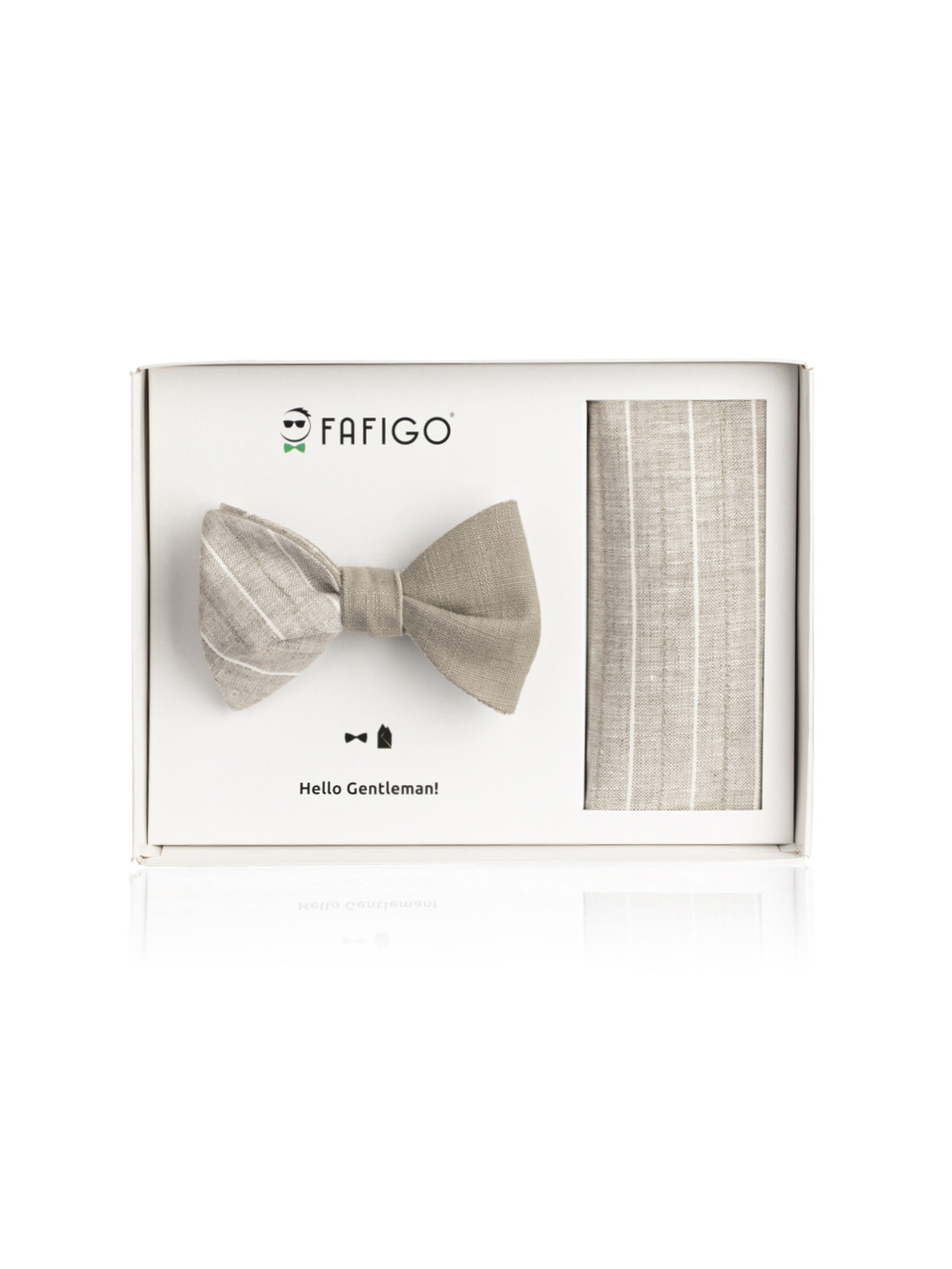 FAFIGO Галстук-бабочка 'Set Renato' в сером цвете
FAFIGO Галстук-бабочка 'Set Renato' в сером цвете