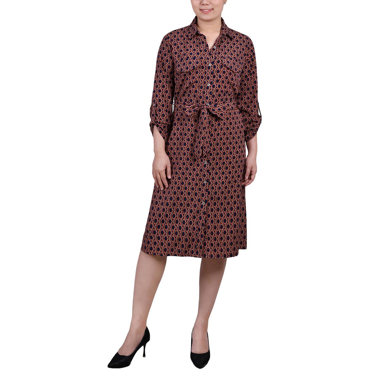 Платье-рубашка из полиэстера для женщин Petites NY Collection, цвет navy autumn glaze thrill
Платье-рубашка из полиэстера для женщин Petites NY Collection, цвет navy autumn glaze thrill