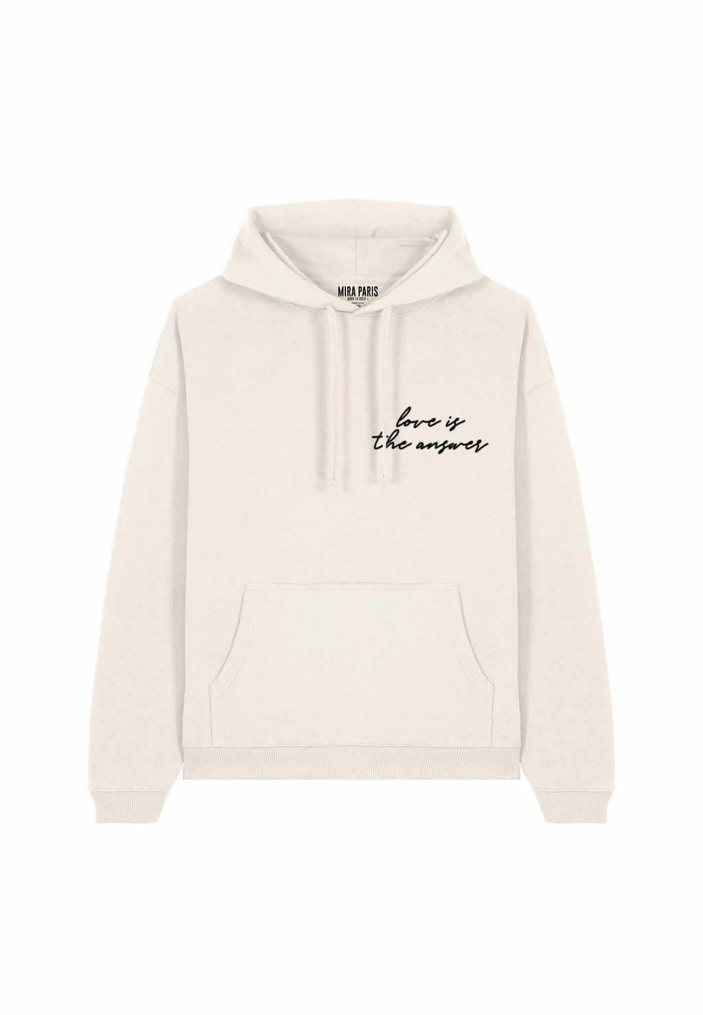 Толстовка LOVE IS THE ANSWER EMBROIDERY UNISEX OVERSIZE - Hoodie Mira Paris, кремовый
Толстовка LOVE IS THE ANSWER EMBROIDERY UNISEX OVERSIZE - Hoodie Mira Paris, кремовый