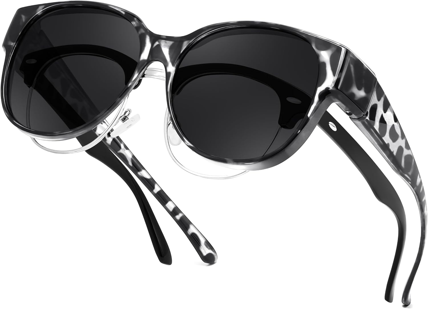 Солнцезащитные поляризованные очки FEISEDY Fit Over Glasses с защитой от УФ-излучения UV400 для вождения и активного отдыха на открытом воздухе B0328, Grey Leopard Frame & Grey Lens
Солнцезащитные поляризованные очки FEISEDY Fit Over Glasses с защитой от УФ-излучения UV400 для вождения и активного отдыха на открытом воздухе B0328, Grey Leopard Frame & Grey Lens