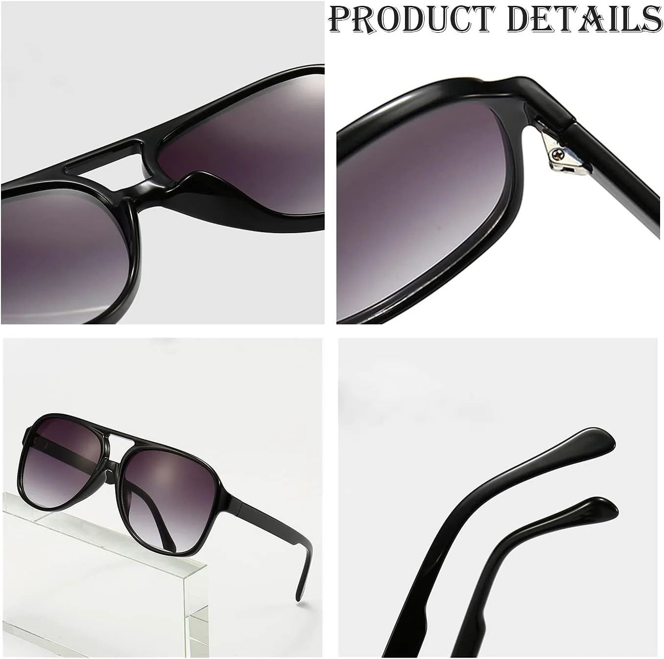 Поляризованные классические винтажные солнцезащитные очки-авиаторы NIDOVIX для мужчин и женщин, большая оправа, ретро-стиль 70-х годов, S3 Black/Clear Yellow
Поляризованные классические винтажные солнцезащитные очки-авиаторы NIDOVIX для мужчин и женщин, большая оправа, ретро-стиль 70-х годов, S3 Black/Clear Yellow