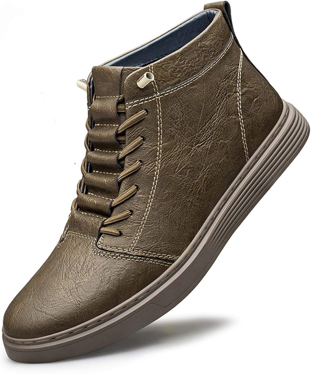 Мужские высокие кожаные с тиснением кеды на плоской подошве, осенние, с плюшевой подкладкой, удобные, теплые, плоская противоскользящая подошва, шнуровка, чукка-ботинки, простой модный стиль, для прогулок и спорта Nvbuke, зеленый
Мужские высокие кожаные с тиснением кеды на плоской подошве, осенние, с плюшевой подкладкой, удобные, теплые, плоская противоскользящая подошва, шнуровка, чукка-ботинки, простой модный стиль, для прогулок и спорта Nvbuke, зеленый