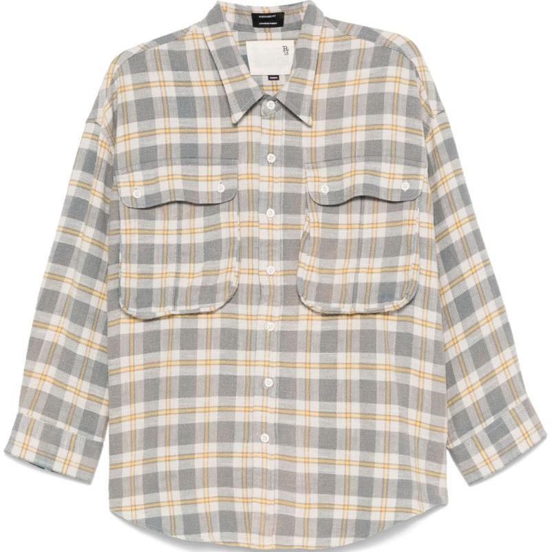 Клетчатая рубашка R13, светло-бежевый
Клетчатая рубашка R13, светло-бежевый