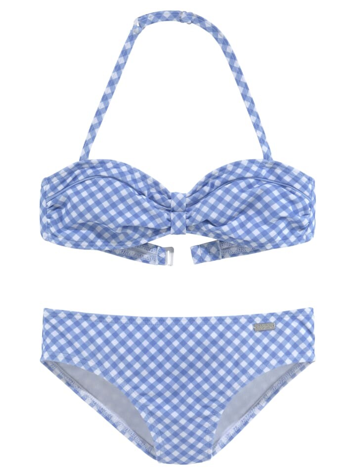 Бикини Buffalo Bandeau-Bikini, цвет hellblau-weiß 
Бикини Buffalo Bandeau-Bikini, цвет hellblau-weiß