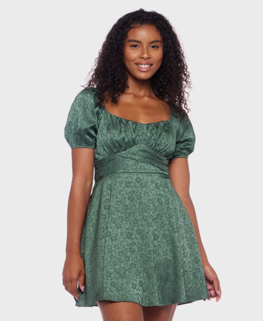 Детское жаккардовое платье с цветочным принтом, приталенного силуэта и расклешенной юбки B Darlin, Green
Детское жаккардовое платье с цветочным принтом, приталенного силуэта и расклешенной юбки B Darlin, Green