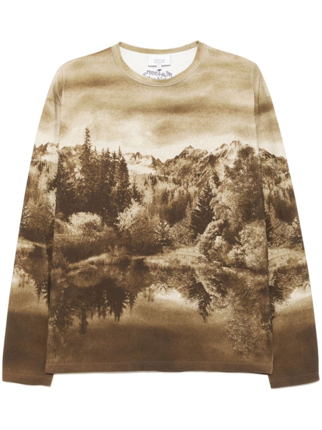 Футболка с графическим принтом Maison Kitsuné, нейтральный цвет
Футболка с графическим принтом Maison Kitsuné, нейтральный цвет