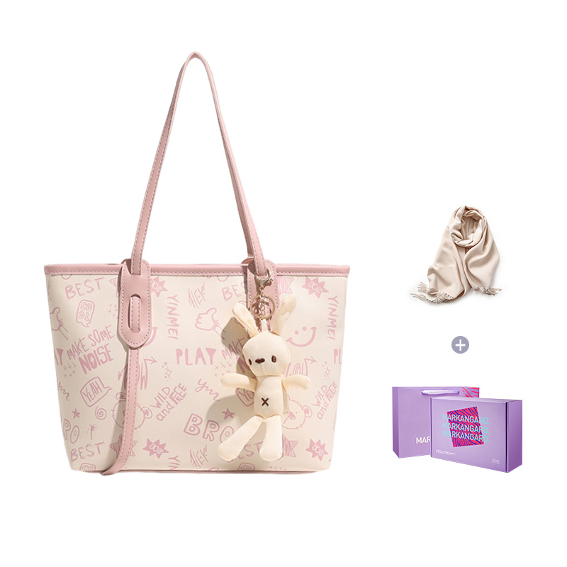 Сумка-шоппер MARKANGARO для женщин, черный/розовый/коричневый, Нежно-розовый персик с подвеской
Сумка-шоппер MARKANGARO для женщин, черный/розовый/коричневый, Нежно-розовый персик с подвеской