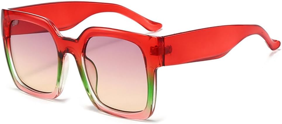 Ретро-солнцезащитные очки с градиентным переходом, модные женские, красно-оранжевые оттенки, защита от ультрафиолета UV400, красный, зеленый, розовый, один размер TYUVIVO, Red Green Pink
Ретро-солнцезащитные очки с градиентным переходом, модные женские, красно-оранжевые оттенки, защита от ультрафиолета UV400, красный, зеленый, розовый, один размер TYUVIVO, Red Green Pink