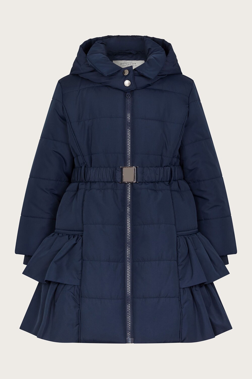 Пальто с рюшами и поясом Monsoon, синий
Пальто с рюшами и поясом Monsoon, синий